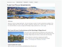 Tablet Screenshot of lakelasvegasapartments.com